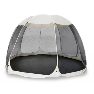 CAMA paviljonas, 395 cm, sodo pavėsinė, smėlio/juodos spalvos CAMA paviljonas, 395 cm, sodo pavėsinė, smėlio/juodos spalvos
