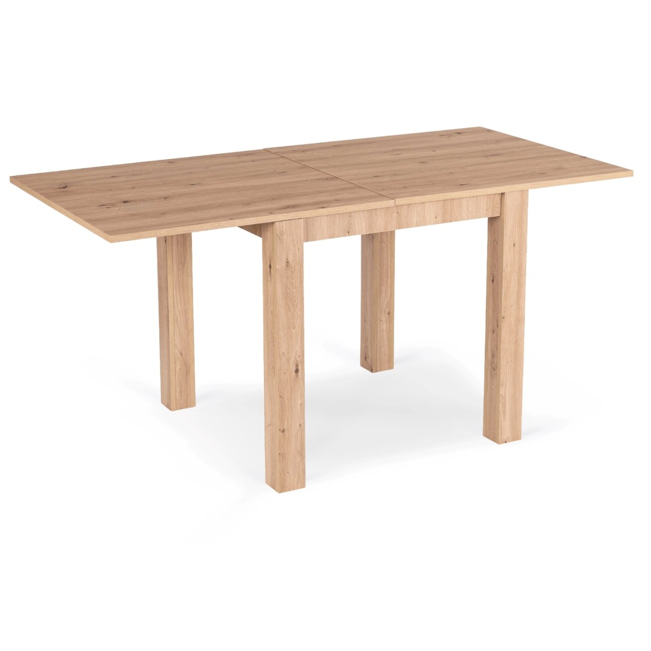 Kvadratinis išskleidžiamas stalas 80–160 cm, Artisan ąžuolo spalvos 6