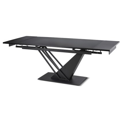 REX stačiakampis ištraukiamas stalas, 160–220 cm, juodas, moderniam lofto stiliaus valgomajam 6 REX stačiakampis ištraukiamas stalas, 160–220 cm, juodas, moderniam lofto stiliaus valgomajam 6