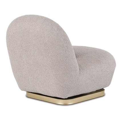 SONNY pilka „Boucle“ moderni pasukama poilsio kėdė 7 SONNY pilka „Boucle“ moderni pasukama poilsio kėdė 7