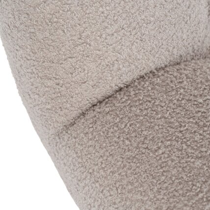 SONNY pilka „Boucle“ moderni pasukama poilsio kėdė 9 SONNY pilka „Boucle“ moderni pasukama poilsio kėdė 9