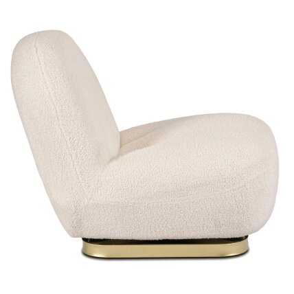 SONNY kreminės spalvos „Boucle“ modernus besisukantis poilsio krėslas 6 SONNY kreminės spalvos „Boucle“ modernus besisukantis poilsio krėslas 6
