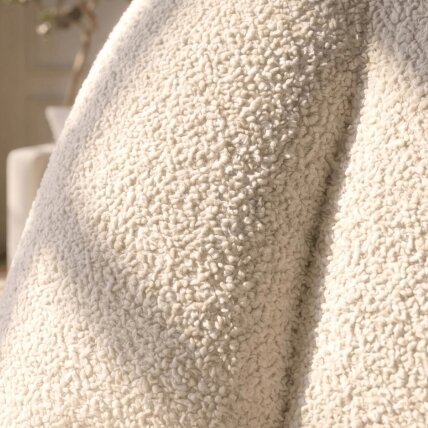SONNY kreminės spalvos „Boucle“ modernus besisukantis poilsio krėslas 2 SONNY kreminės spalvos „Boucle“ modernus besisukantis poilsio krėslas 2
