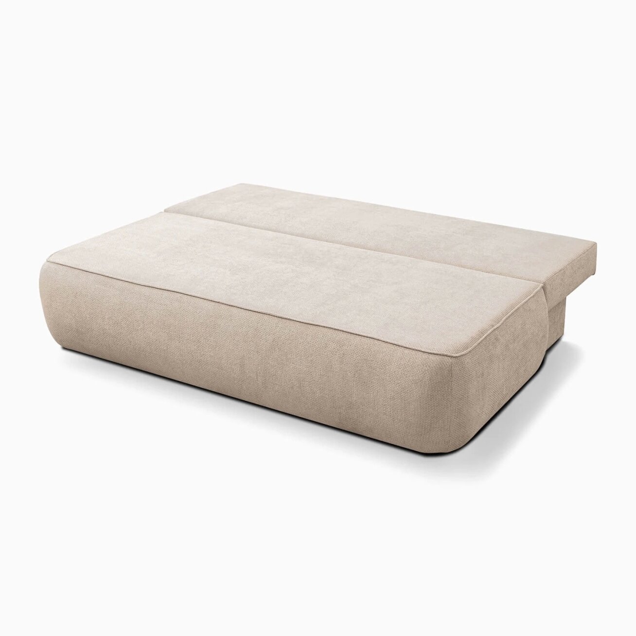 ARVETO kreminės spalvos šenilinė moderni sofa su miegojimo funkcija 4 ARVETO kreminės spalvos šenilinė moderni sofa su miegojimo funkcija 4