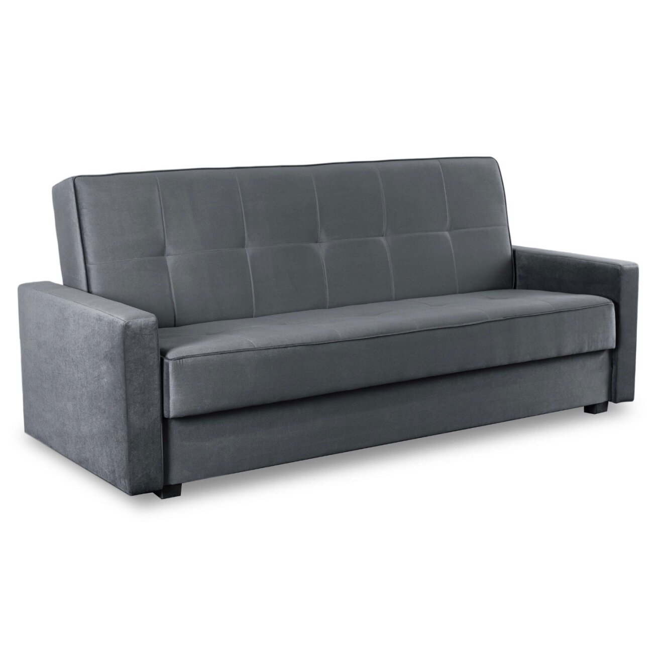 Aluna ALUNA sofa su miegojimo funkcija, sulankstoma dviejų vietų sofa, pilkos spalvos, moderni svetainei 1 Aluna ALUNA sofa su miegojimo funkcija, sulankstoma dviejų vietų sofa, pilkos spalvos, moderni svetainei 1