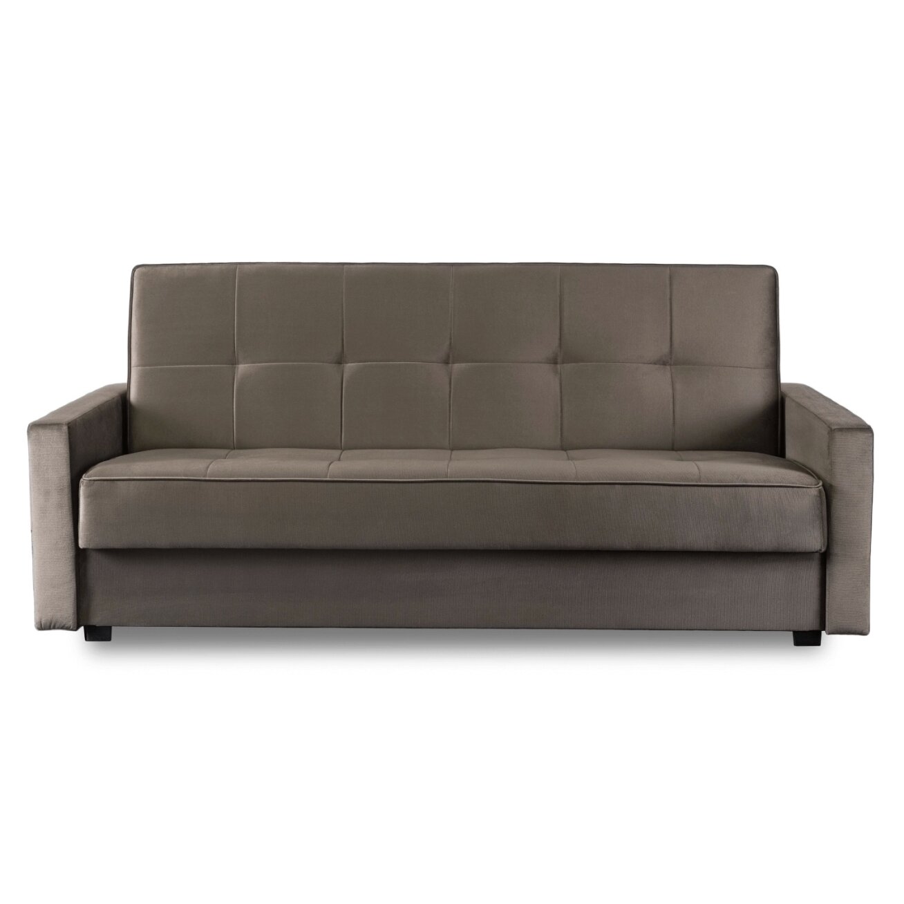 Aluna ALUNA sofa su miegojimo funkcija, sulankstoma dviejų vietų sofa, smėlio spalvos, moderni svetainei 1