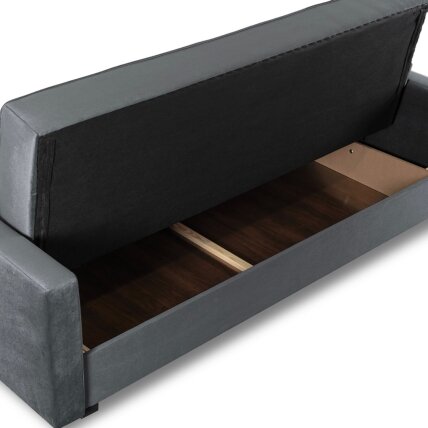 Aluna ALUNA sofa su miegojimo funkcija, sulankstoma dviejų vietų sofa, pilkos spalvos, moderni svetainei 5 Aluna ALUNA sofa su miegojimo funkcija, sulankstoma dviejų vietų sofa, pilkos spalvos, moderni svetainei 5