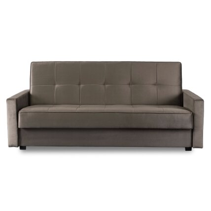 Aluna ALUNA sofa su miegojimo funkcija, sulankstoma dviejų vietų sofa, smėlio spalvos, moderni svetainei 1