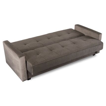 Aluna ALUNA sofa su miegojimo funkcija, sulankstoma dviejų vietų sofa, smėlio spalvos, moderni svetainei 6