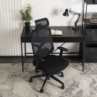 Bento BENTO ergonomiška pasukama biuro kėdė, juoda, moderni