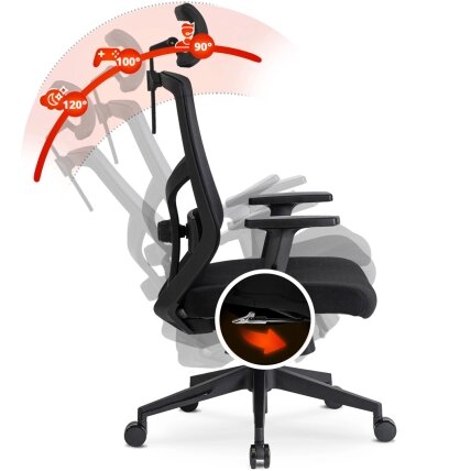 Bento BENTO ergonomiška pasukama biuro kėdė, juoda, moderni 16 Bento BENTO ergonomiška pasukama biuro kėdė, juoda, moderni 16