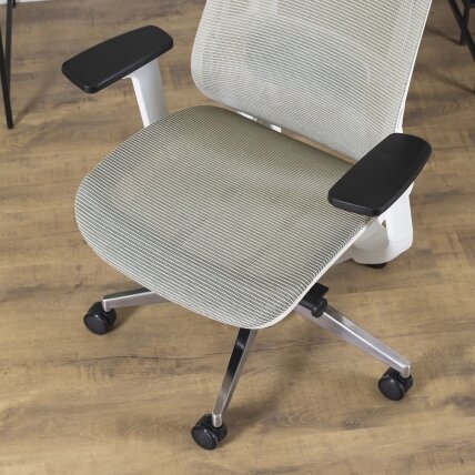 Dangus SKY ergonomiška pasukama biuro kėdė, smėlio spalvos, moderni 5