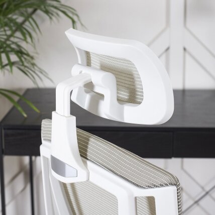 Dangus SKY ergonomiška pasukama biuro kėdė, smėlio spalvos, moderni 8
