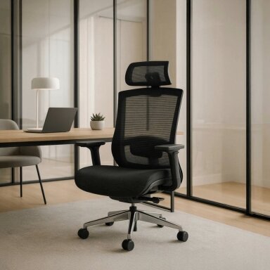 Dylanas DYLAN ergonomiška pasukama biuro kėdė, juoda