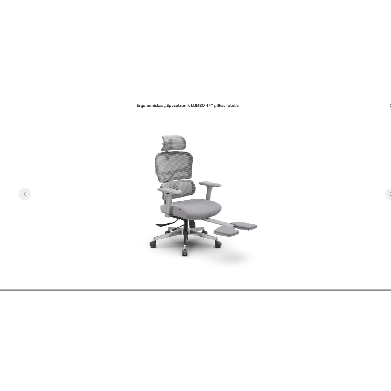 Ergonomiškas „Spacetronik LUMBO 44“ pilkas fotelis 13 Ergonomiškas „Spacetronik LUMBO 44“ pilkas fotelis 13