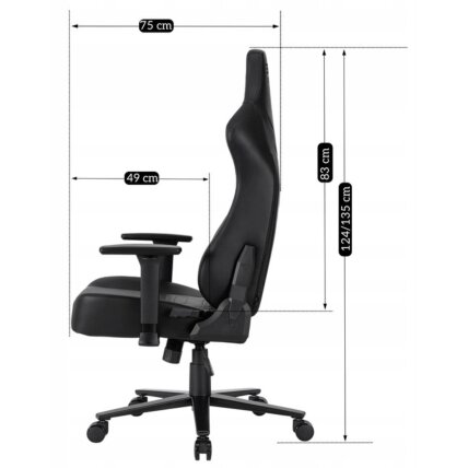 Ofiso kėdė su eko oda APEX juoda 13