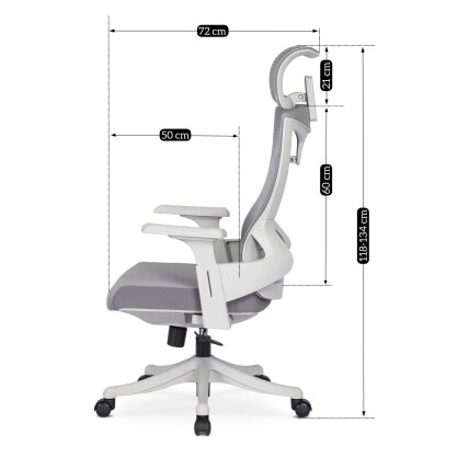Karetas CARET 2 ergonomiška pasukama biuro kėdė, ventiliuojama, pilka, moderni 16 Karetas CARET 2 ergonomiška pasukama biuro kėdė, ventiliuojama, pilka, moderni 16