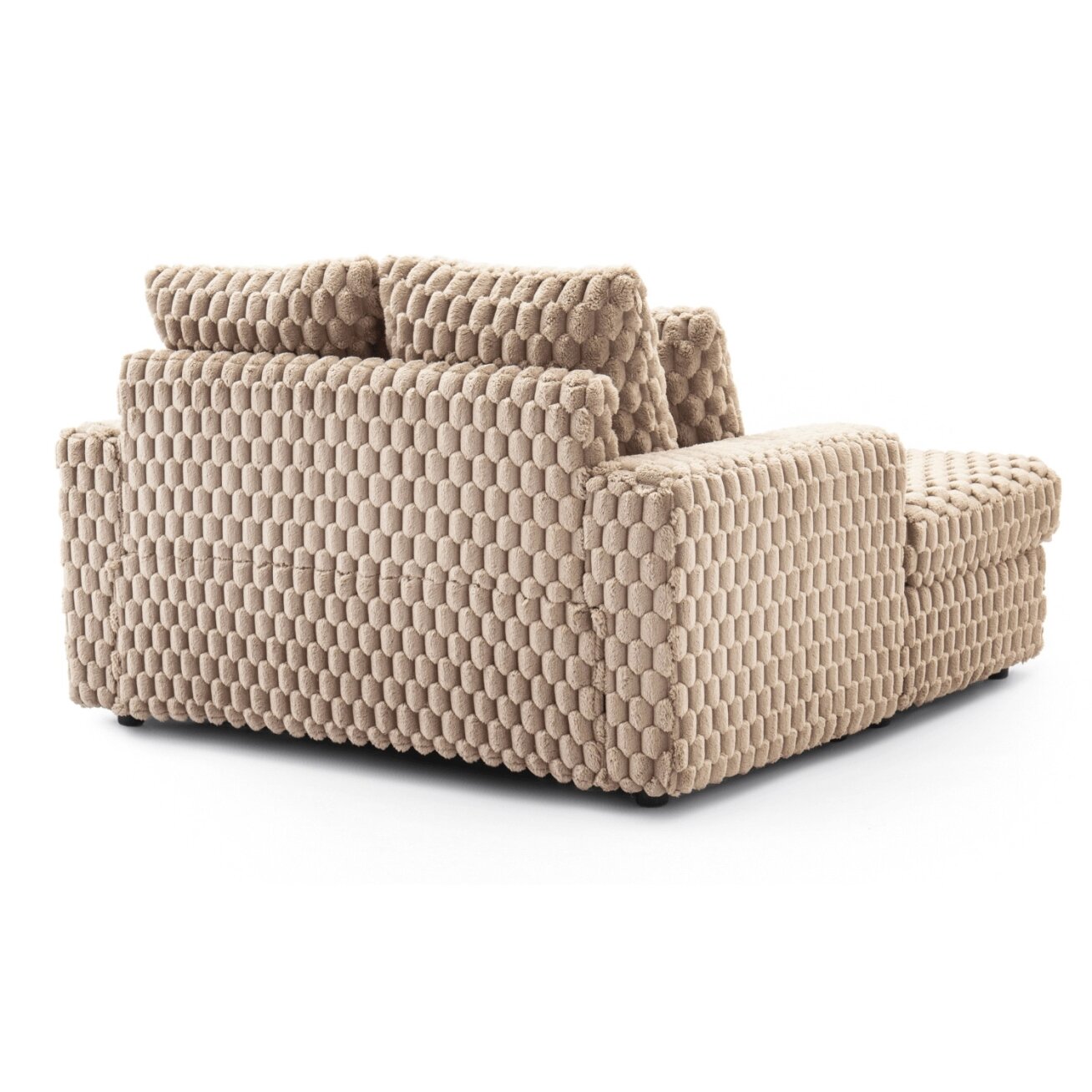 Beige pliušinis Modernus Sofa Lounge fotelis 3 Beige pliušinis Modernus Sofa Lounge fotelis 3