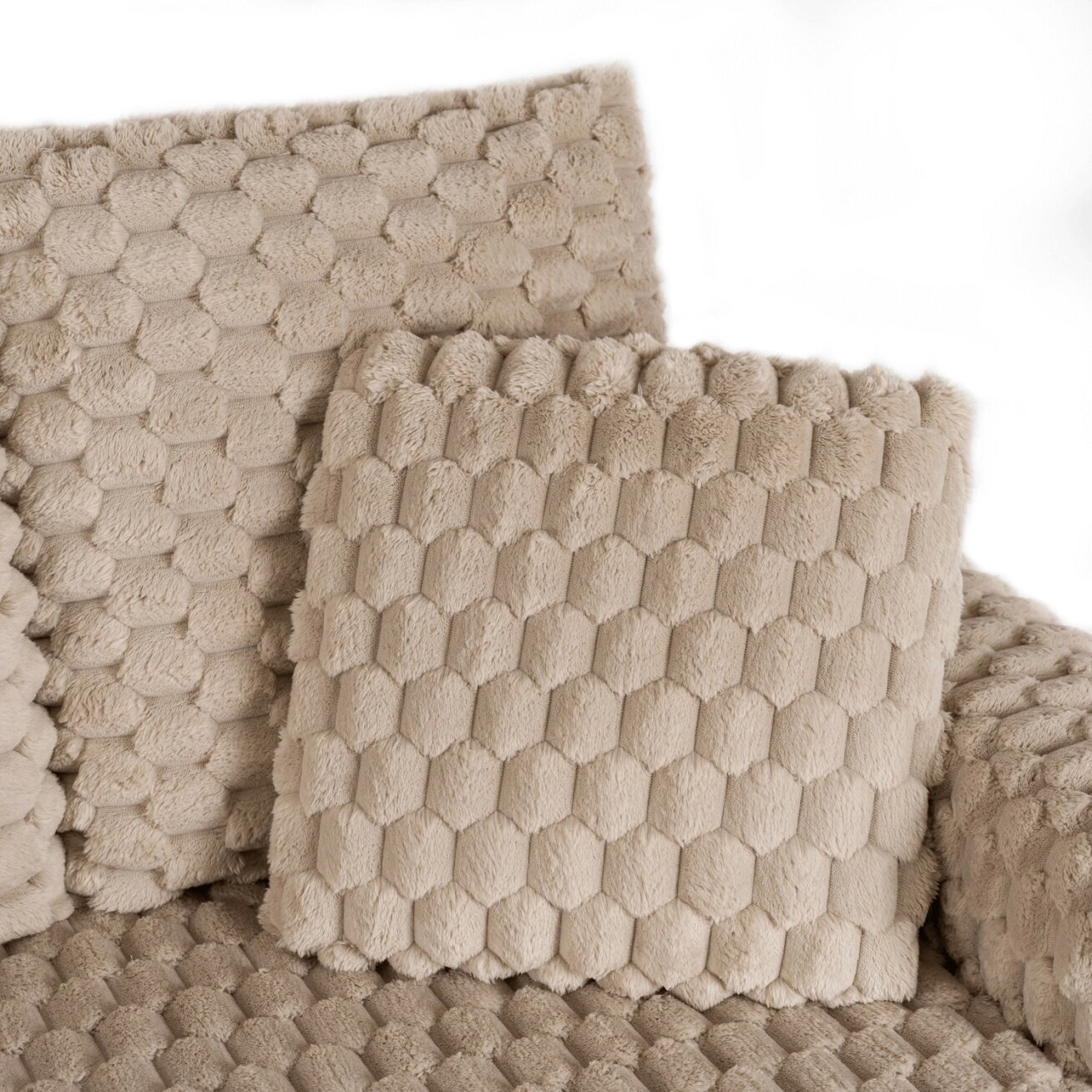 Beige pliušinis Modernus Sofa Lounge fotelis 6 Beige pliušinis Modernus Sofa Lounge fotelis 6