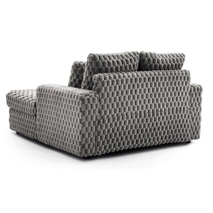 Sofa-lova pilka pliušinė moderni fotelis 3 Sofa-lova pilka pliušinė moderni fotelis 3
