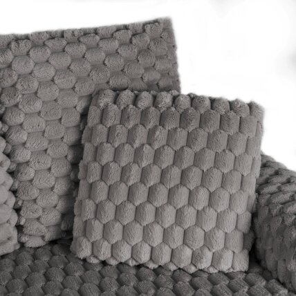 Sofa-lova pilka pliušinė moderni fotelis 6 Sofa-lova pilka pliušinė moderni fotelis 6