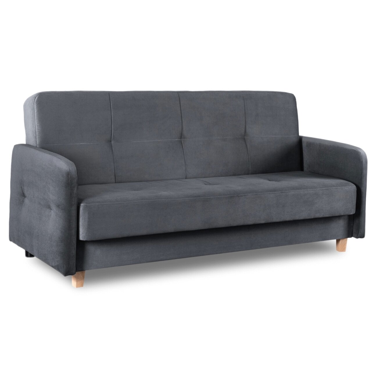Kuba Sofa su miegojimo funkcija CUBA sulankstoma dvivietė sofa-lova, pilkos spalvos, moderni svetainė 2 Kuba Sofa su miegojimo funkcija CUBA sulankstoma dvivietė sofa-lova, pilkos spalvos, moderni svetainė 2