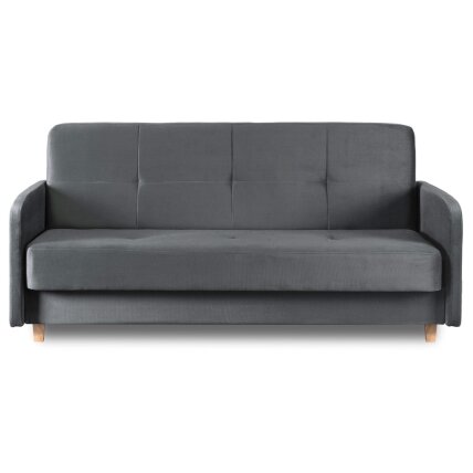 Kuba Sofa su miegojimo funkcija CUBA sulankstoma dvivietė sofa-lova, pilkos spalvos, moderni svetainė 1