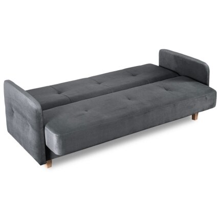 Kuba Sofa su miegojimo funkcija CUBA sulankstoma dvivietė sofa-lova, pilkos spalvos, moderni svetainė 6 Kuba Sofa su miegojimo funkcija CUBA sulankstoma dvivietė sofa-lova, pilkos spalvos, moderni svetainė 6