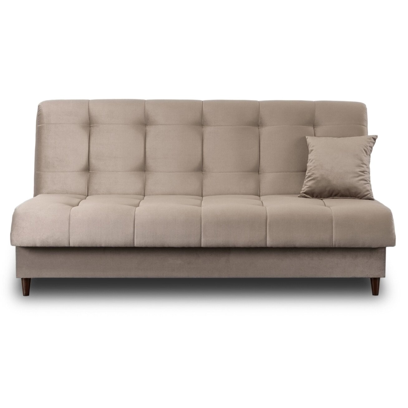Lima LIMA sofa su miegojimo funkcija, dvivietė išskleidžiama sofa, smėlio spalvos, moderni svetainei 2