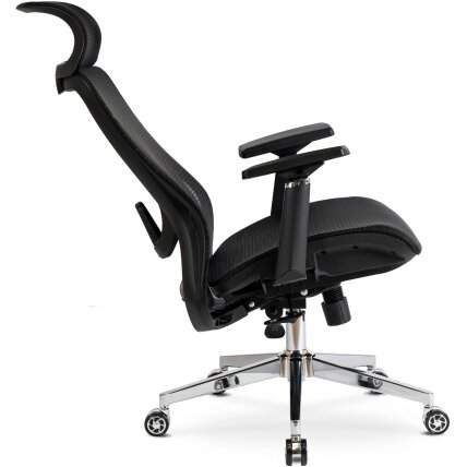 Litosas LITOS juoda moderni ergonominė pasukama biuro kėdė 13 Litosas LITOS juoda moderni ergonominė pasukama biuro kėdė 13