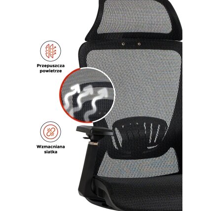 Litosas LITOS juoda moderni ergonominė pasukama biuro kėdė 16 Litosas LITOS juoda moderni ergonominė pasukama biuro kėdė 16