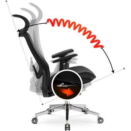 Litosas LITOS juoda moderni ergonominė pasukama biuro kėdė 2 Litosas LITOS juoda moderni ergonominė pasukama biuro kėdė 2