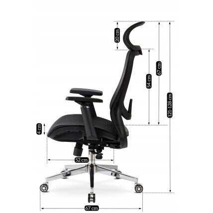 Litosas LITOS juoda moderni ergonominė pasukama biuro kėdė 5 Litosas LITOS juoda moderni ergonominė pasukama biuro kėdė 5