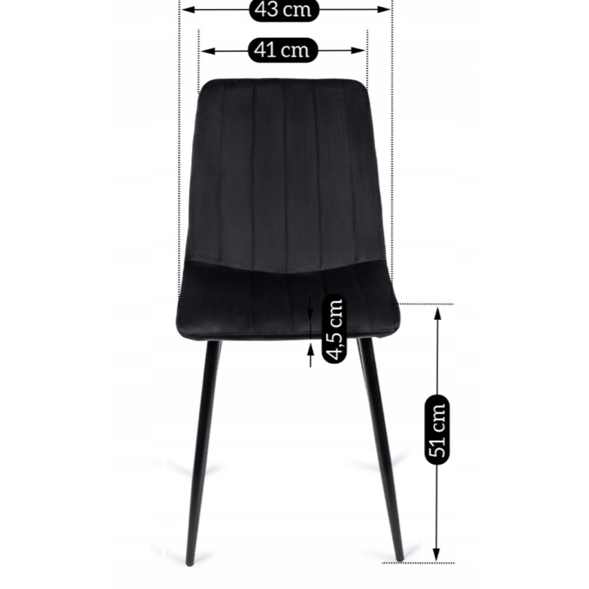 Loft Style Dining Set – Ąžuolo/juodos spalvos stalas su veliūro kėdėmis 9