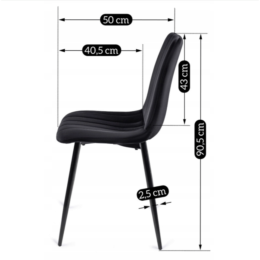 Loft Style Dining Set – Ąžuolo/juodos spalvos stalas su veliūro kėdėmis 10 Loft Style Dining Set – Ąžuolo/juodos spalvos stalas su veliūro kėdėmis 10