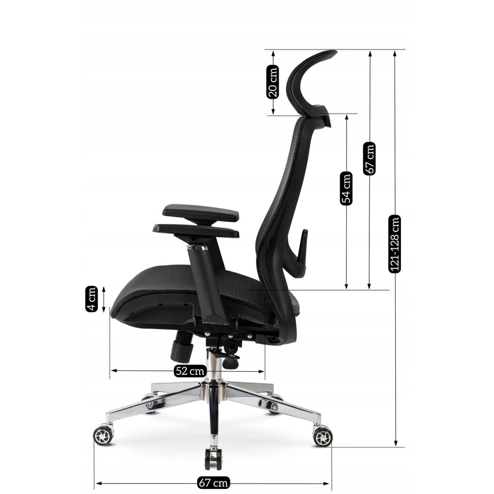 Litosas LITOS juoda moderni ergonominė pasukama biuro kėdė 5 Litosas LITOS juoda moderni ergonominė pasukama biuro kėdė 5