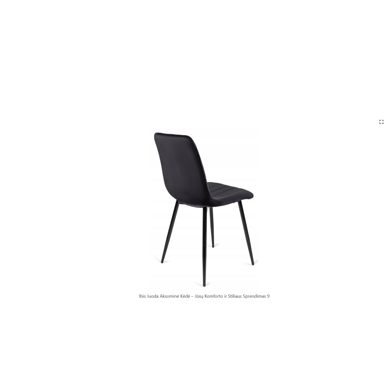 Loft Style Dining Set – Ąžuolo/juodos spalvos stalas su veliūro kėdėmis 13 Loft Style Dining Set – Ąžuolo/juodos spalvos stalas su veliūro kėdėmis 13