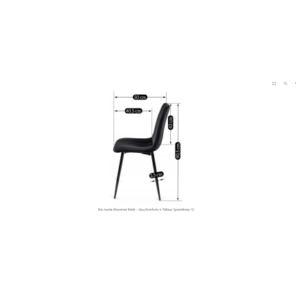 Loft Style Dining Set – Ąžuolo/juodos spalvos stalas su veliūro kėdėmis 14 Loft Style Dining Set – Ąžuolo/juodos spalvos stalas su veliūro kėdėmis 14