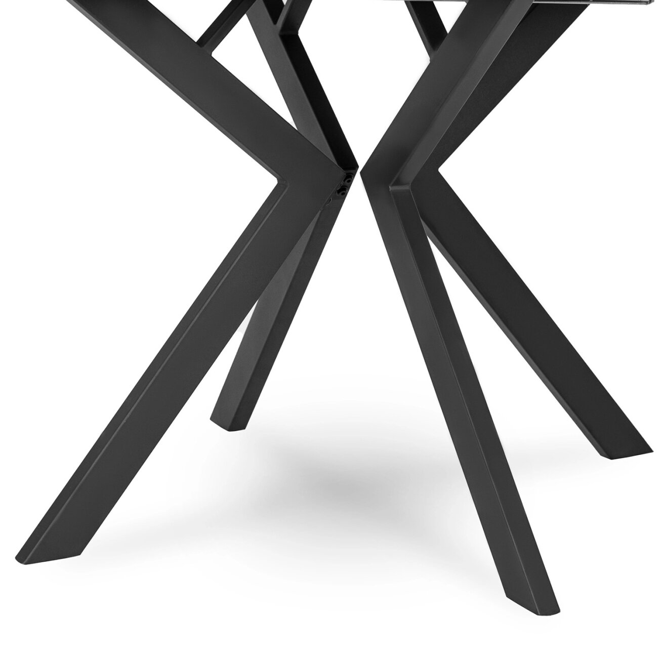 Apvalus išskleidžiamas stalas  Modern, 100–250 cm, auksinio ąžuolo spalvos, modernus loftas 9