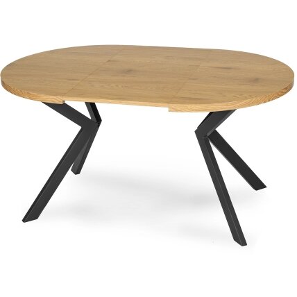 Apvalus išskleidžiamas stalas Modern, 100–250 cm, auksinio ąžuolo spalvos, modernus loftas 10 Apvalus išskleidžiamas stalas Modern, 100–250 cm, auksinio ąžuolo spalvos, modernus loftas 10