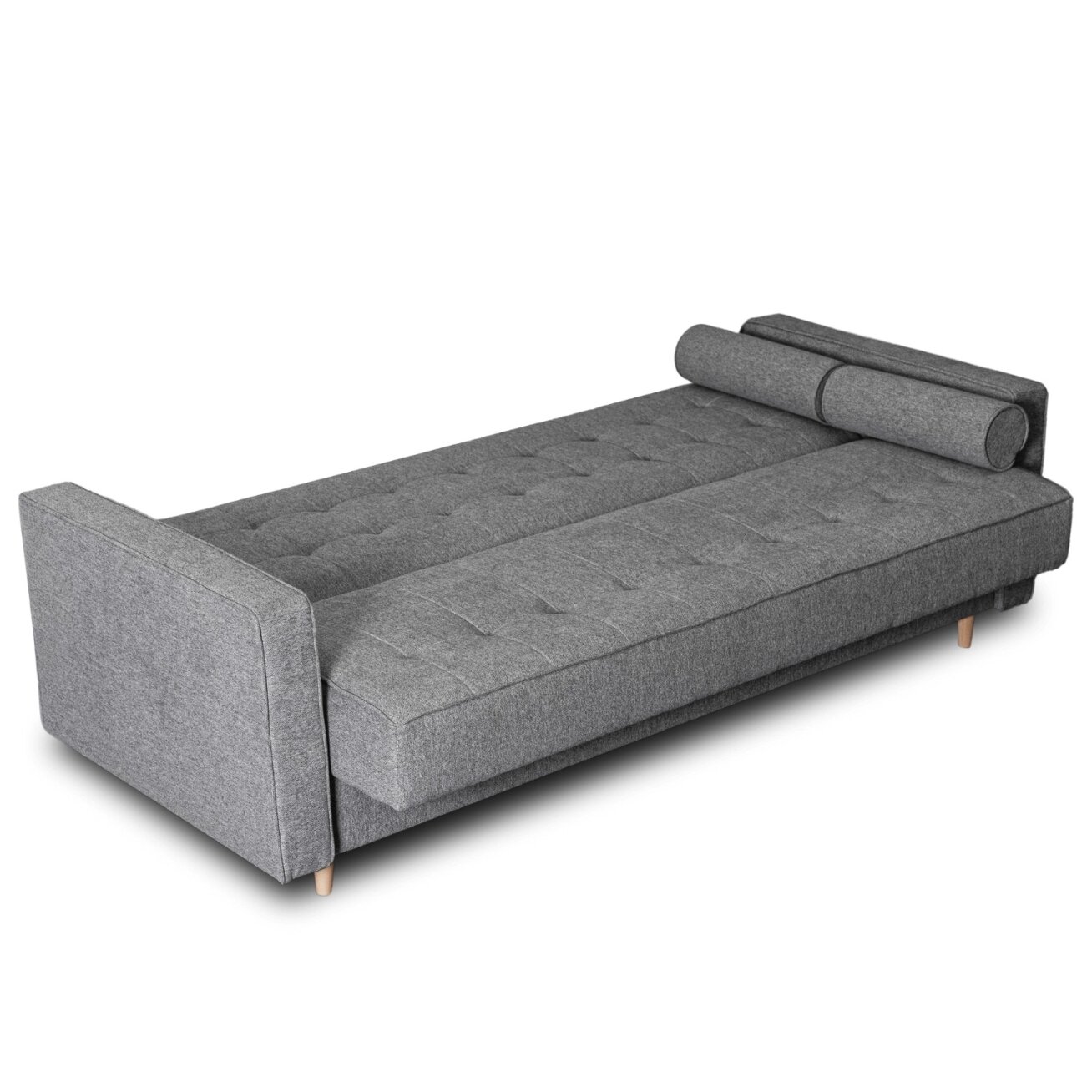 Malta Dvivietė sofa su miegojimo funkcija MALTA, pilkos, moderni svetainė 6