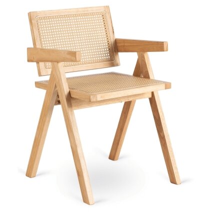 Madeira MADERA medinė kėdė, ąžuolo/smėlio spalvos, ažūrinis, klasikinis, retro stiliaus 4