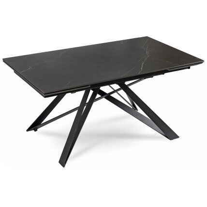 Maksimas MAXIME stačiakampis ištraukiamas stalas, 160–240 cm, keramika, juodas marmuras, moderniam lofto stiliaus valgomajam 8 Maksimas MAXIME stačiakampis ištraukiamas stalas, 160–240 cm, keramika, juodas marmuras, moderniam lofto stiliaus valgomajam 8