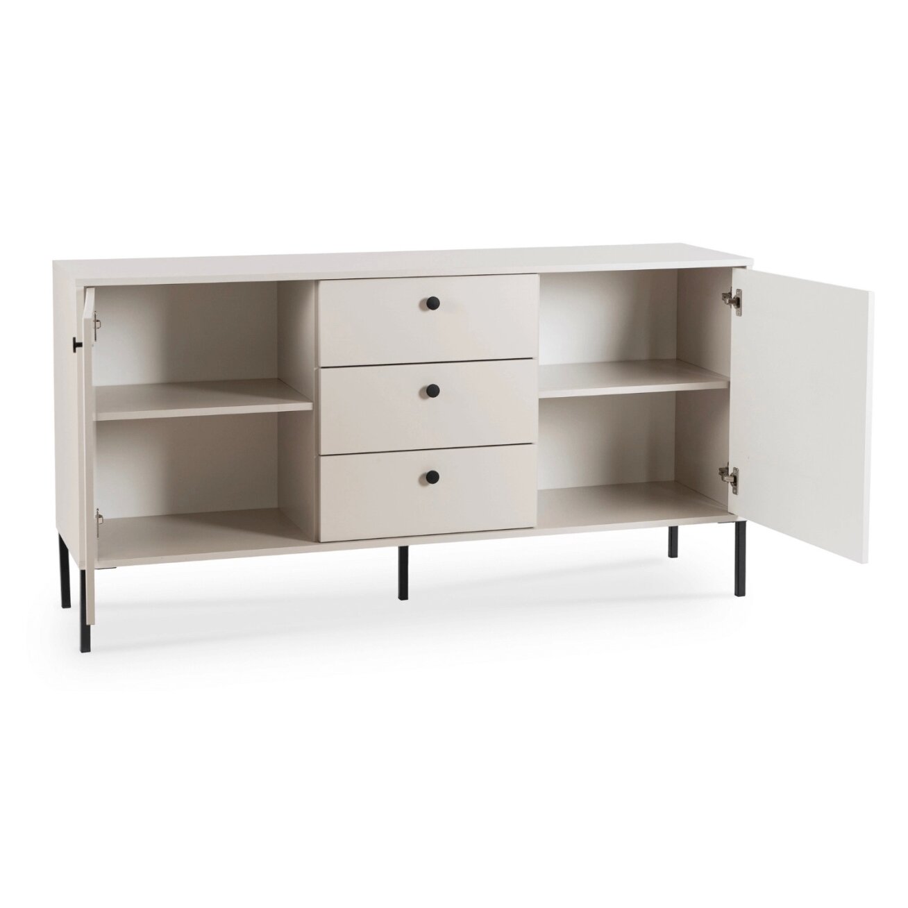 Minkštas SOFT svetainės komoda, 154 cm, kašmyro raštas, dviejų durų, moderni 4 Minkštas SOFT svetainės komoda, 154 cm, kašmyro raštas, dviejų durų, moderni 4