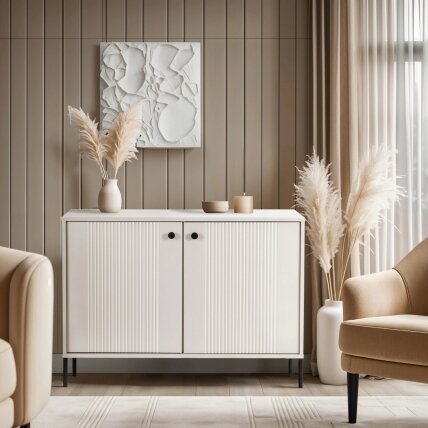 Minkštas Komoda svetainei/miegamajam, SOFT, 104 cm, kašmyro raštas, dviejų durų, moderni 1 Minkštas Komoda svetainei/miegamajam, SOFT, 104 cm, kašmyro raštas, dviejų durų, moderni 1