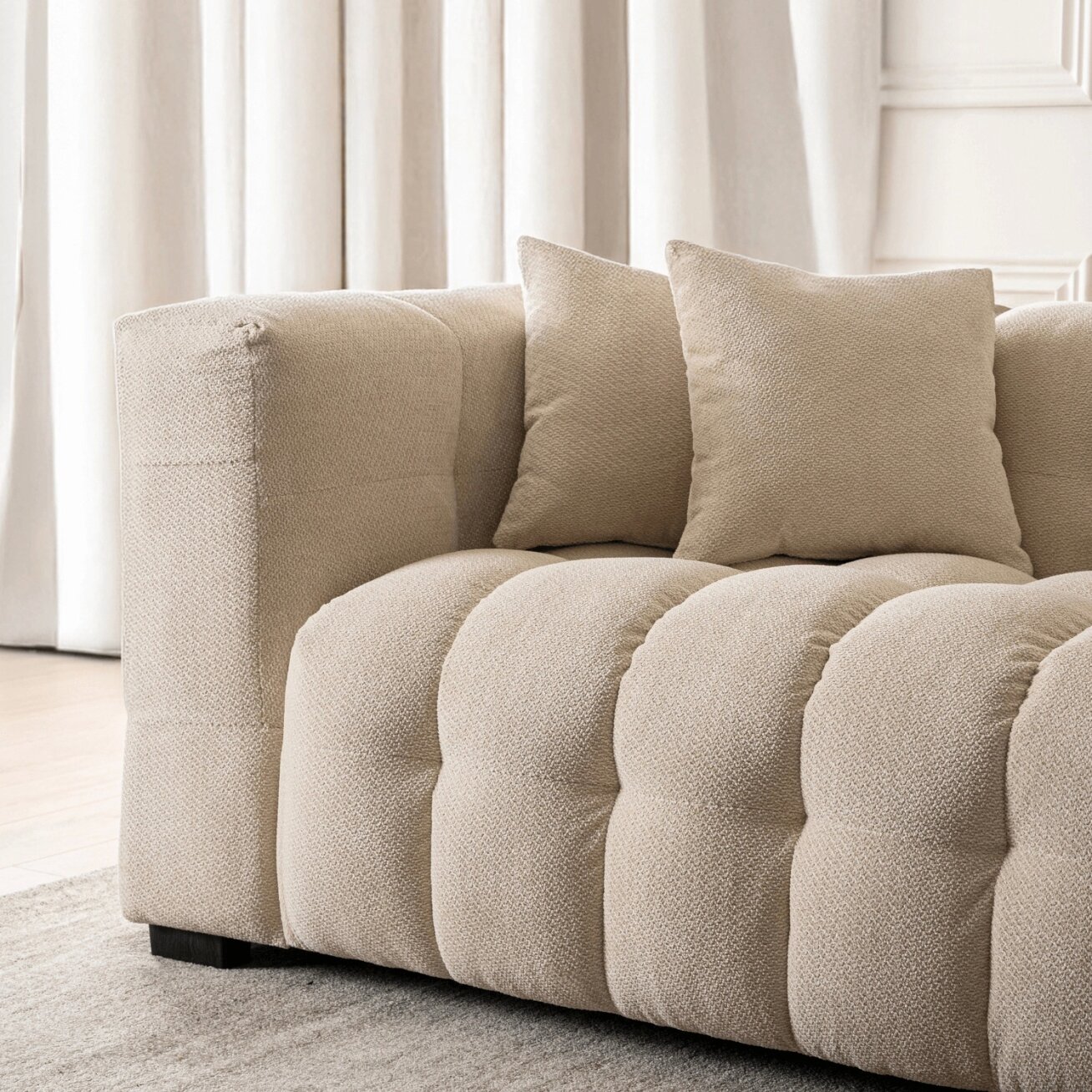 Moderno MODERNO 2S dvivietė kreminės spalvos moderni sofa 2