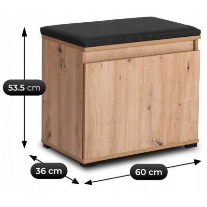 Modena MODENA 60 cm prieškambario batų spintele ,  4