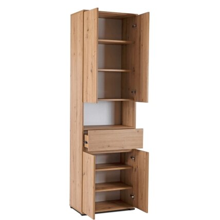 MODENA Spintelė prieškambario 60 cm ąžuolas, modernus loftas 2
