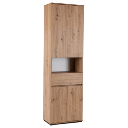 MODENA Spintelė prieškambario 60 cm ąžuolas, modernus loftas