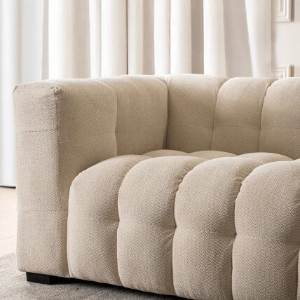 Moderno MODERNO 3S Trivietė kreminės spalvos moderni sofa 1